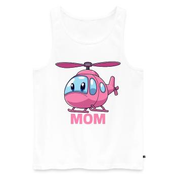 Helikopter Mutter - Männer Premium Bio Tank Top - Weiß - Vorne - Michal (187cm)