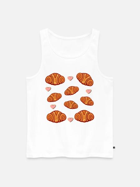 FRANZBRÖTCHEN LIEBEN, HAMBURG - Männer Premium Bio Tank Top - Weiß