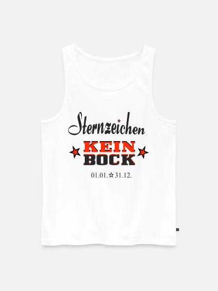 Sternchen Kein Bock Jahreskalender - Männer Premium Bio Tank Top - Weiß