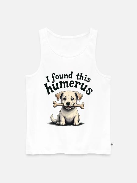 I found this humerus - Men's Premium Organic Tank Top - white