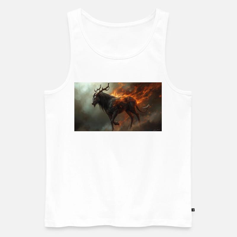 Cerberotaurus - Männer Premium Bio Tank Top - Weiß