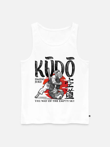 Kudo - Martial Arts - Men's Premium Organic Tank Top - white