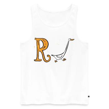 Current pension 2026 - Retirement - Pension - Men's Premium Organic Tank Top - white - Front - AI Model Male 178 light (178cm)
