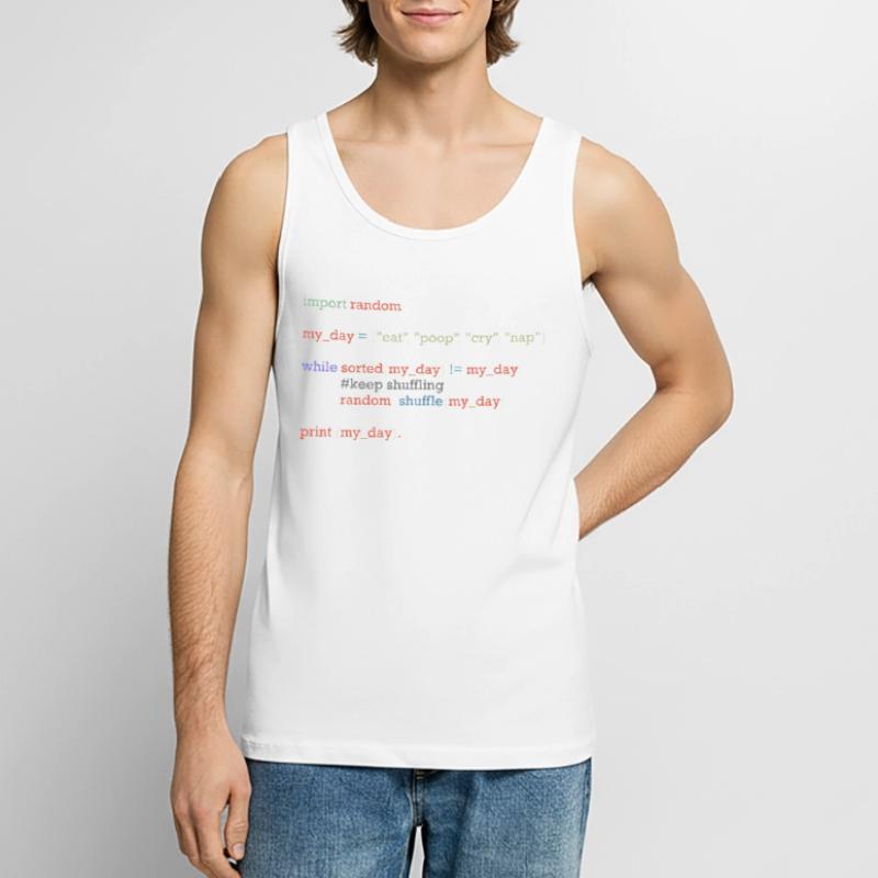 Lustiger Python-Code über den Alltag, Baby Männer Premium Bio Tank Top