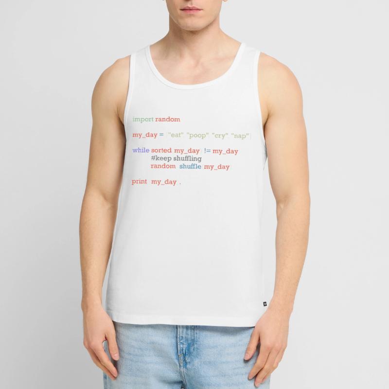 Drôle de code python sur la vie quotidienne, bébé Débardeur bio Premium Homme