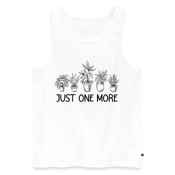 Plant Lover gift - Men's Premium Organic Tank Top - white - Front - Michal (187cm)