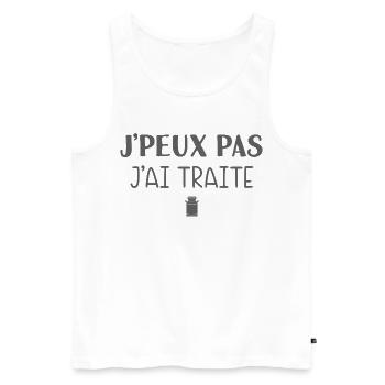I Can't I Treated – Humour Farmer - Men's Premium Organic Tank Top - white - Front - Michal (187cm)
