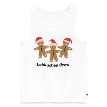 Gingerbread Crew - Christmas Baking with Friends - Men's Premium Organic Tank Top - white - Front - AI Model Male 178 light (178cm)
