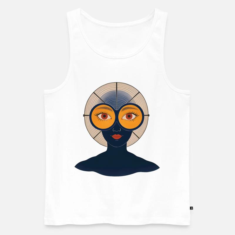 BEFREIE DEINEN GEIST #2 – nette Leute - Männer Premium Bio Tank Top - Weiß