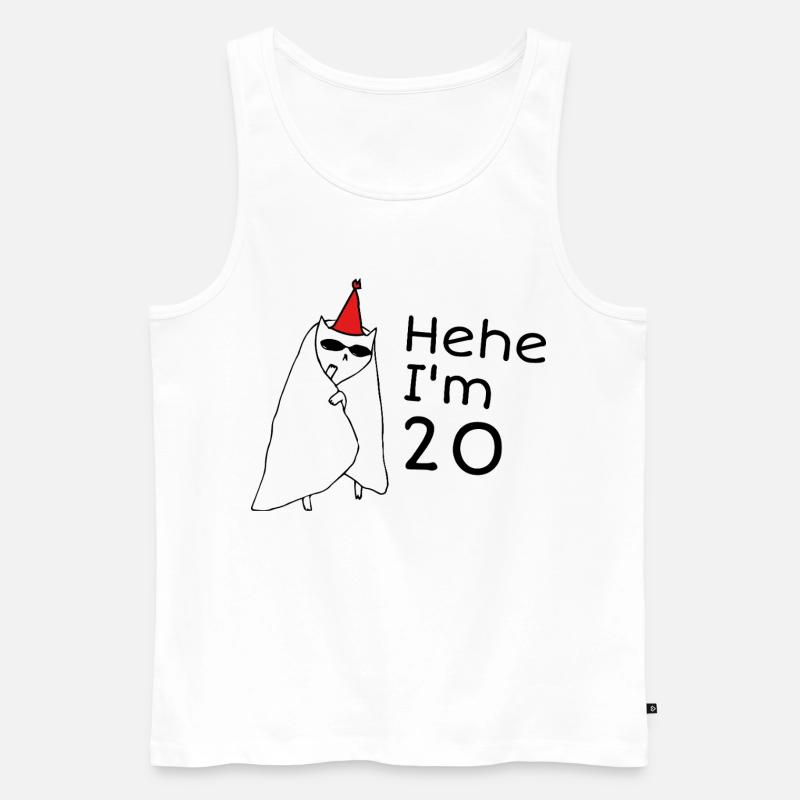 20-jähriges Jubiläum – 20-jähriges Jubiläumsgeschenk - Männer Premium Bio Tank Top - Weiß
