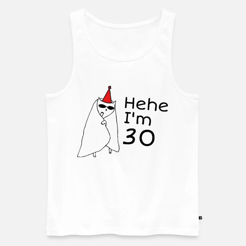 30-jähriges Jubiläumsgeschenk – 30-jähriges Jubiläumsgeschenk - Männer Premium Bio Tank Top - Weiß