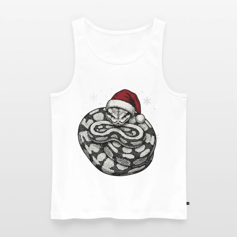 Serpent roi python roi de Noël Python boule Débardeur bio Premium Homme
