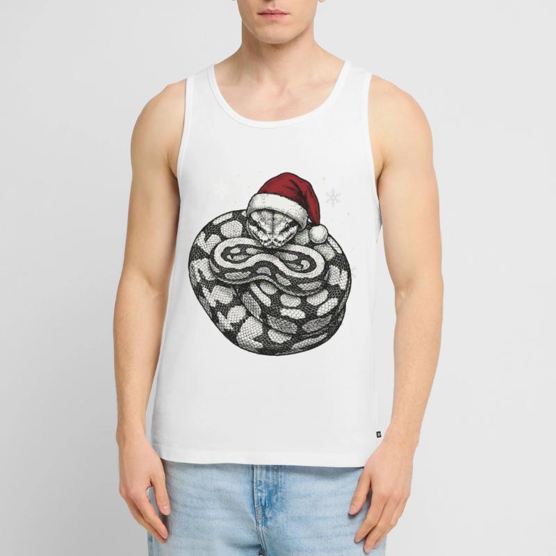 Serpent roi python roi de Noël Python boule Débardeur bio Premium Homme