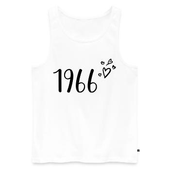 1966 - Débardeur bio Premium Homme - blanc - Devant - Michal (187cm)
