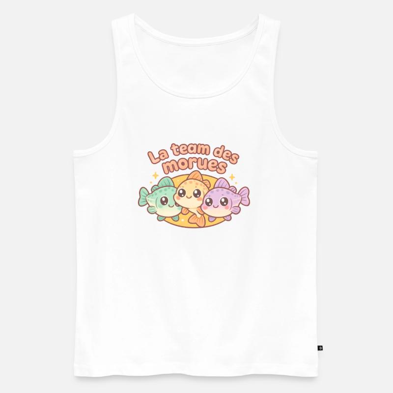 Team Cod Kawaii - Männer Premium Bio Tank Top - Weiß