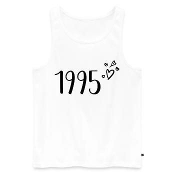 1995 - Débardeur bio Premium Homme - blanc - Devant - Michal (187cm)