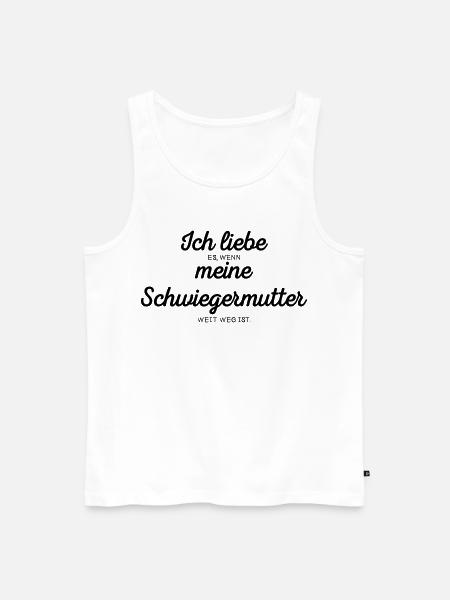 Ich liebe meine Schwiegermutter - Männer Premium Bio Tank Top - Weiß