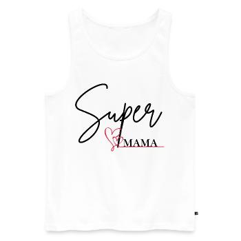 Super Maman - Débardeur bio Premium Homme - blanc - Devant - Michal (187cm)