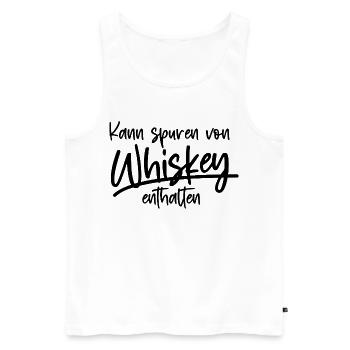 whisky - Débardeur bio Premium Homme - blanc - Devant - Michal (187cm)