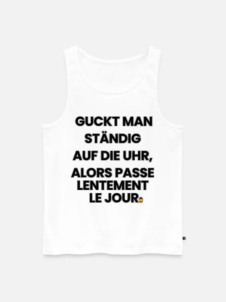Comptine germano-française 2 (Ver. B) - Débardeur bio Premium Homme - blanc