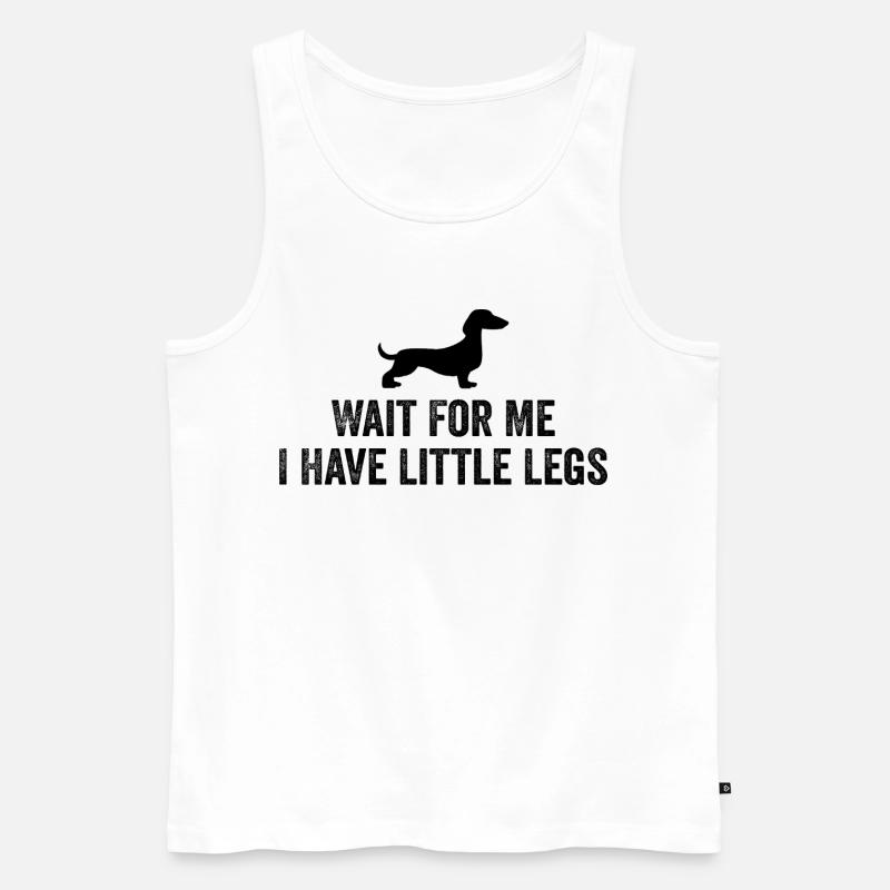 Bester Dackel Mama Papa Hundebesitzer Geschenk - Männer Premium Bio Tank Top - Weiß