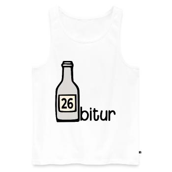 Party Bottle - Abitur 2026 - Men's Premium Organic Tank Top - white - Front - AI Model Male 178 light (178cm)