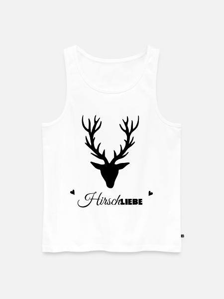 HirschLIEBE by heavenlygoods - Men's Premium Organic Tank Top - white