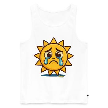 Weeping suns - Men's Premium Organic Tank Top - white - Front - AI Model Male 178 light (178cm)