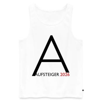 Promoted 2026 Promotion - Men's Premium Organic Tank Top - white - Front - AI Model Male 178 light (178cm)