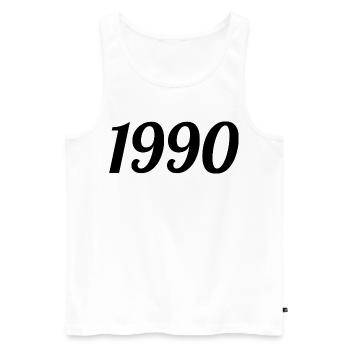 1990 - Débardeur bio Premium Homme - blanc - Devant - Michal (187cm)