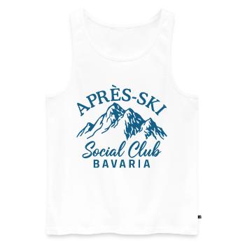 Apres Ski Social Club Bavaria - Männer Premium Bio Tank Top - Weiß - Vorne - Michal (187cm)