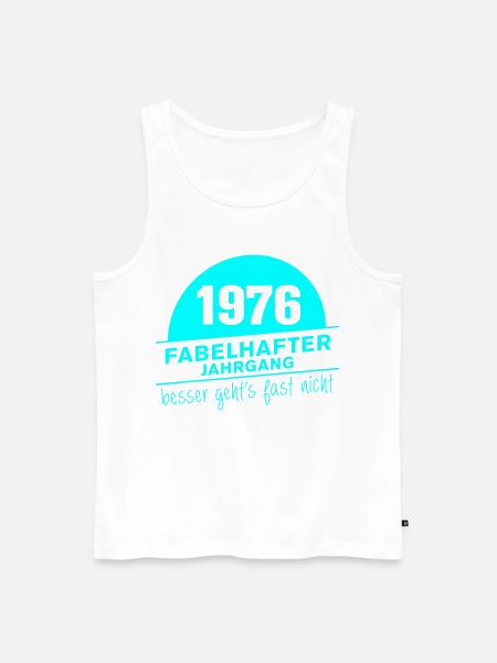 Fabelhafter Jahrgang 1976 geboren - Männer Premium Bio Tank Top - Weiß