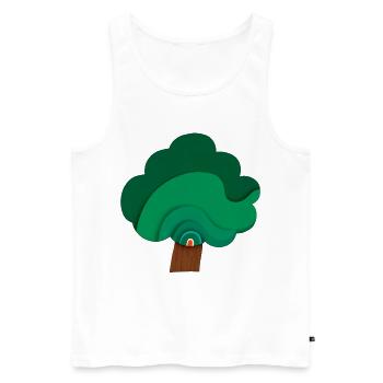 CREATIVITY LIBERTY - freedom & rights - Men's Premium Organic Tank Top - white - Front - Michal (187cm)