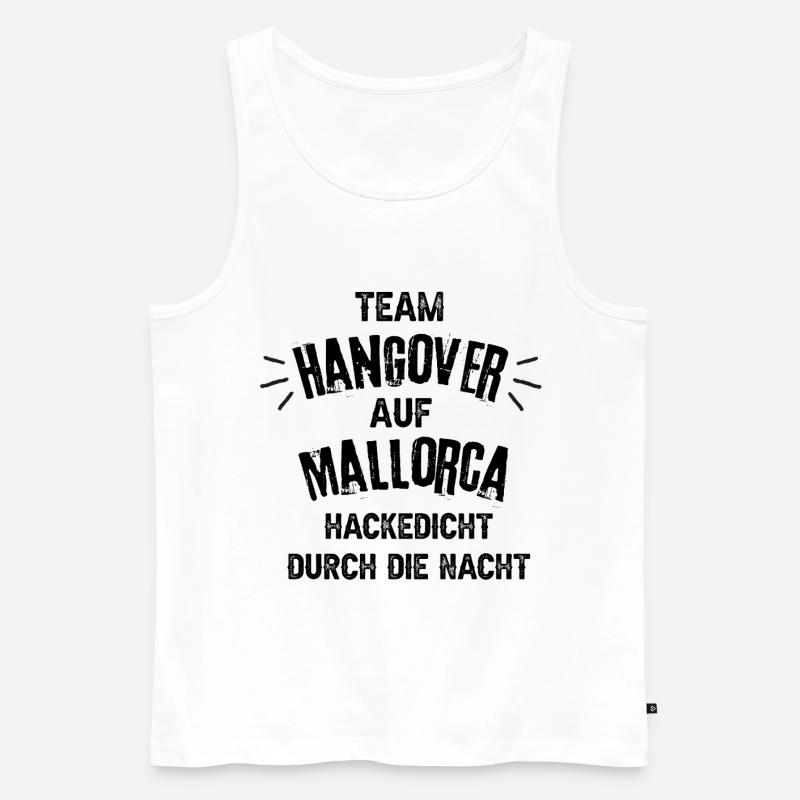 Team Hangover auf Mallorca - Männer Premium Bio Tank Top - Weiß