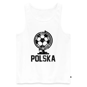 Football polonaise - Débardeur bio Premium Homme - blanc - Devant - Michal (187cm)