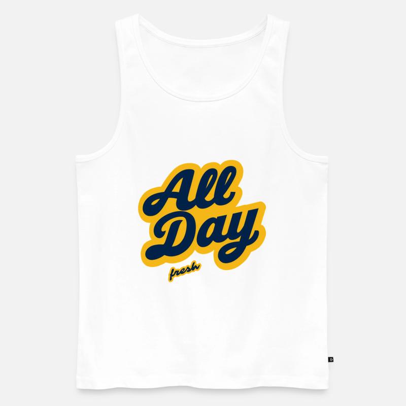 All Day Fresh - Männer Premium Bio Tank Top - Weiß