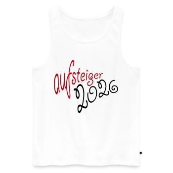 Promoted 2026 Promotion - Men's Premium Organic Tank Top - white - Front - AI Model Male 178 light (178cm)