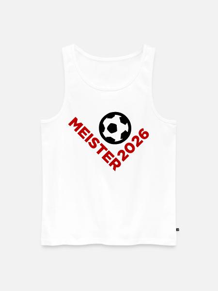 Meister 2026 Meisterschaft - Männer Premium Bio Tank Top - Weiß
