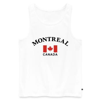 Montreal, Kanada - Männer Premium Bio Tank Top - Weiß - Vorne - AI Model Male 178 light (178cm)