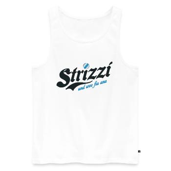 Lausbuam! - Männer Premium Bio Tank Top - Weiß - Vorne - AI Model Male 178 light (178cm)