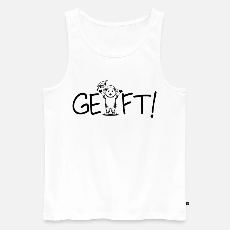 Geschafft! Abschluss - Männer Premium Bio Tank Top - Weiß