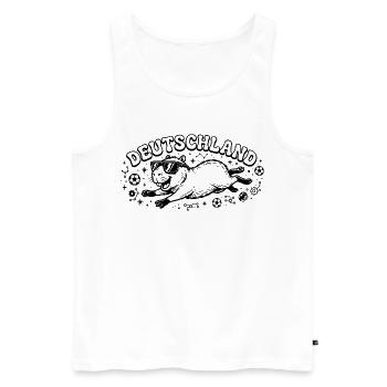 Deutschland Capybara - Männer Premium Bio Tank Top - Weiß - Vorne - Michal (187cm)