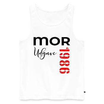 Mor 1986 Udgave - Men's Premium Organic Tank Top - white - Front - AI Model Male 178 light (178cm)