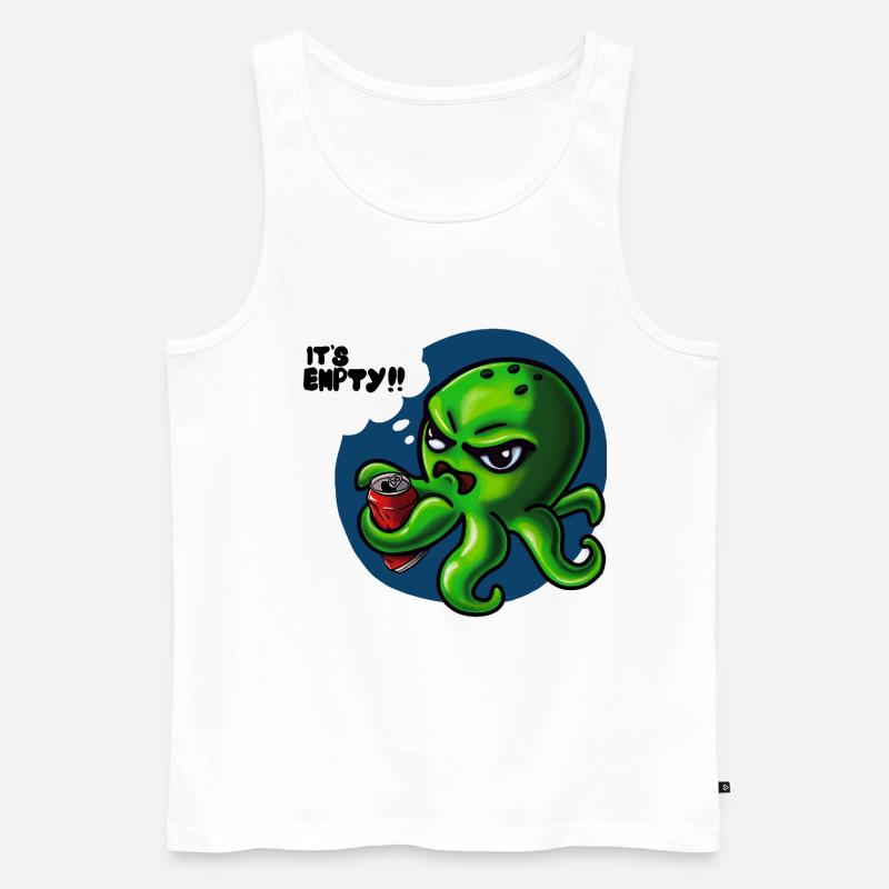 Grumpy Kraken - Débardeur bio Premium Homme - blanc