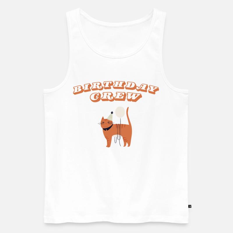 Birthday Crew - Männer Premium Bio Tank Top - Weiß