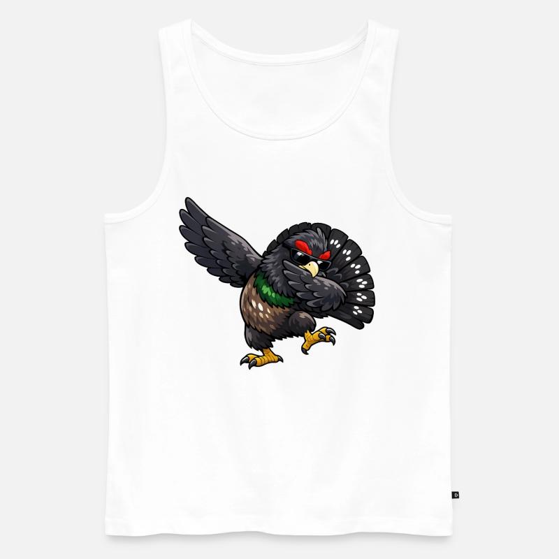 Dabbing Auerhahn - Männer Premium Bio Tank Top - Weiß