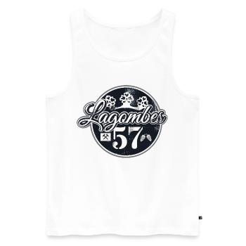 Siegerland Lagombes Lagömbes Mädchen für alles! - Männer Premium Bio Tank Top - Weiß - Vorne - AI Model Male 178 light (178cm)