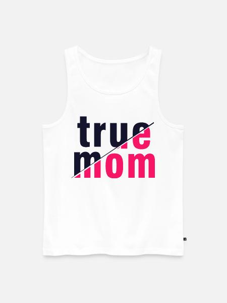 Wahre Mama Mutter Liebe Authentizitätskunst - Männer Premium Bio Tank Top - Weiß