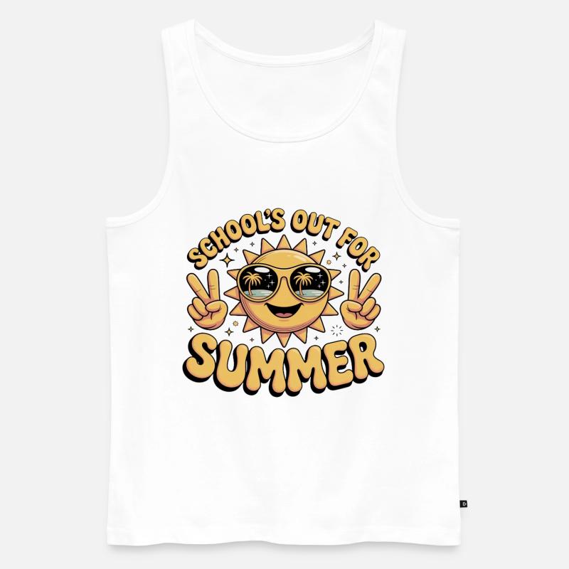 Sommer - Männer Premium Bio Tank Top - Weiß