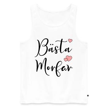 Schweden Bester Großvater - Männer Premium Bio Tank Top - Weiß - Vorne - Michal (187cm)